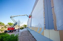 Commercial painting services on an exterior