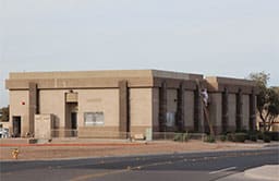 Commercial painting services on an exterior