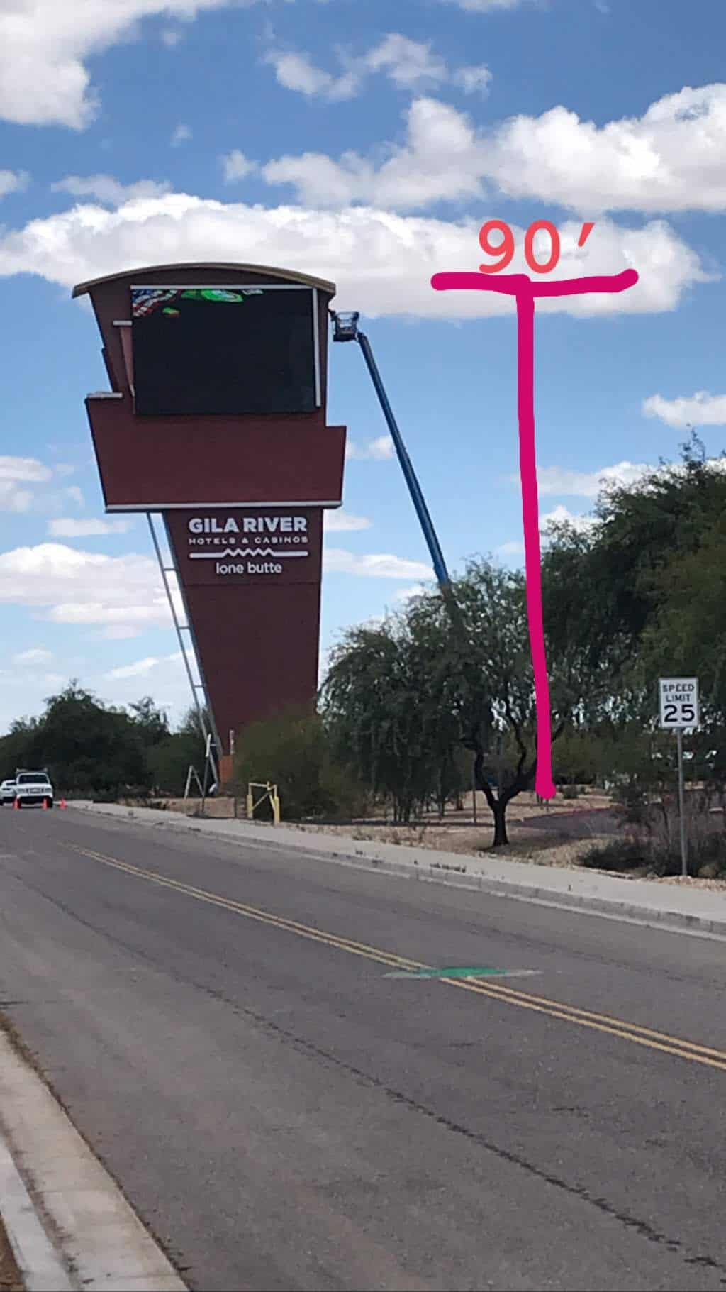 Freshly painted commercial interior wall in Arizona