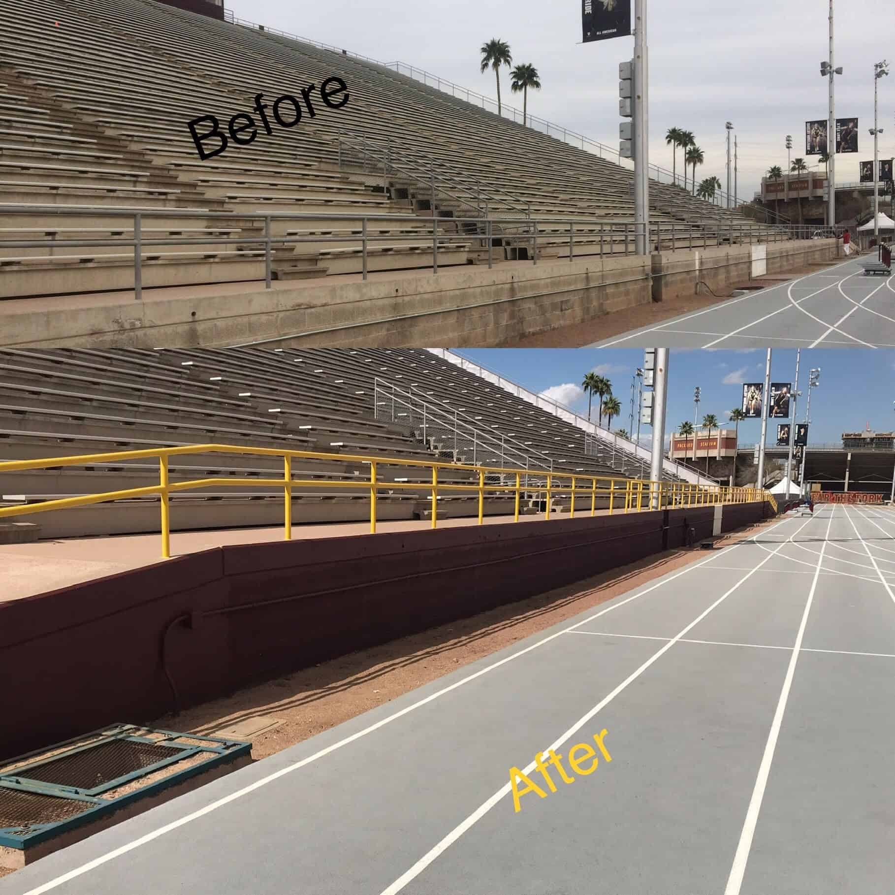 Painted commercial property exterior by ACP Painting